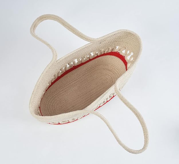 Jute Cotton Hand Bag | Women's Tote Shoulder Bag