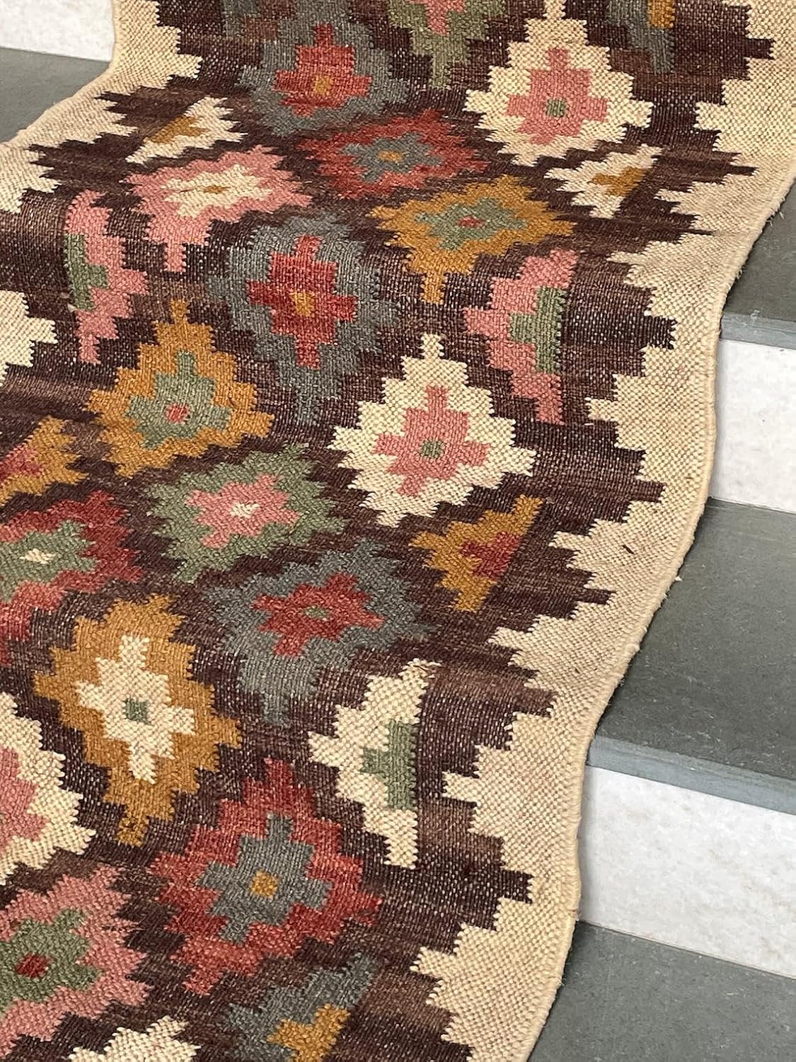Kilim Print Stair Runner – Bold and Beautiful