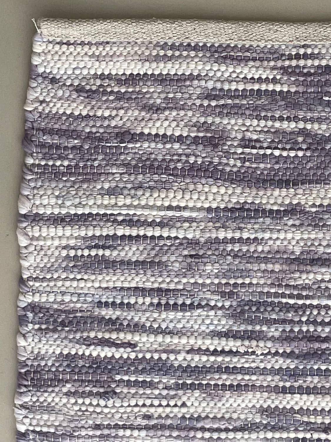 Chindi Cotton Area Rug Handmade Indian Recycled Eco Friendly Decor for Living Room