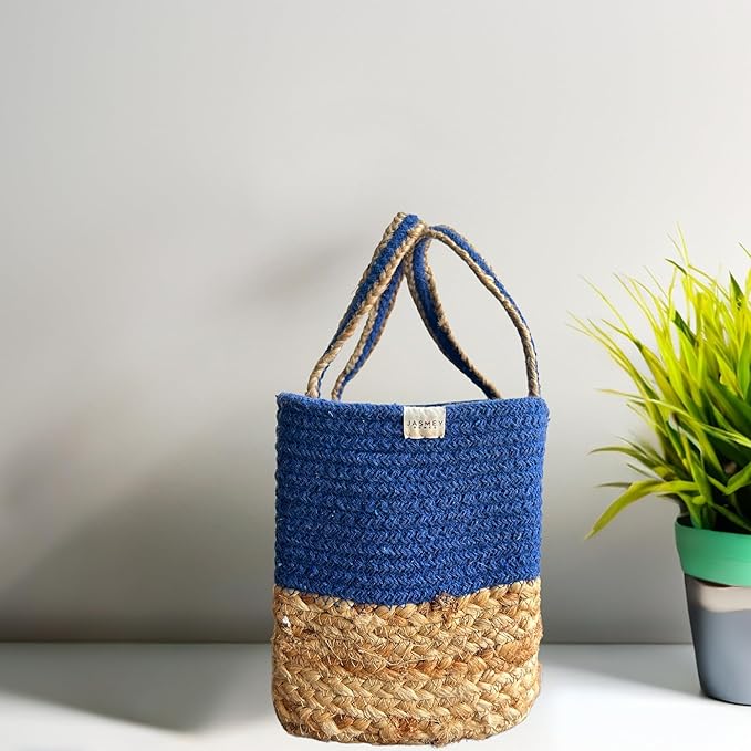 Jute Lunch Bag for Office | Picnic Basket | Tote Handbag for Lunch Box