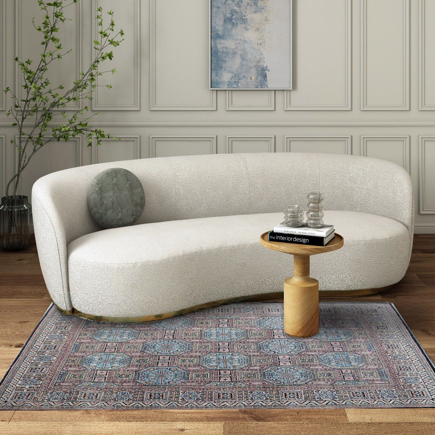 Hand Knotted,Wool Oushak Area Rug Living Room Rug,Luxury Oushak Carpets