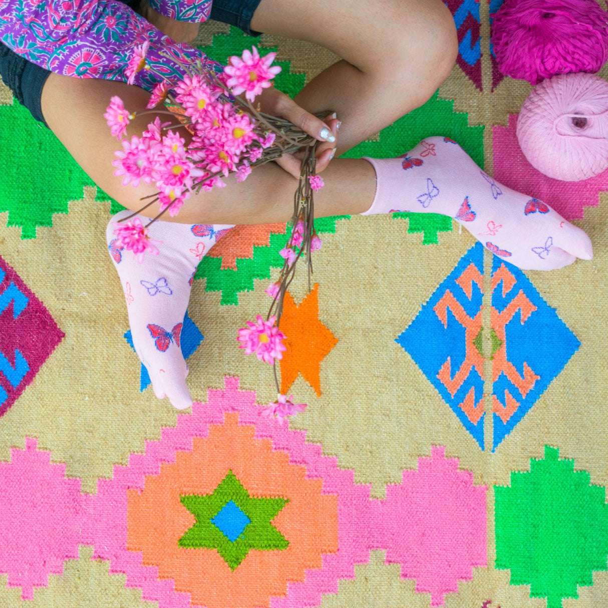 Dhurrie Rugs Handwoven Wool Kilim Woven Rug