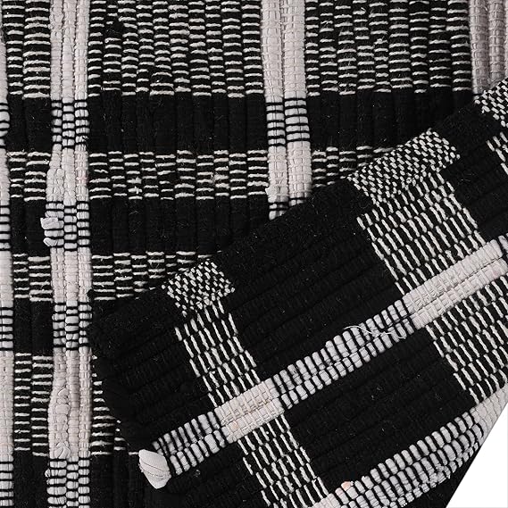 Modern Chindi Rug for Kitchen, Living Room, Bedroom, Dining Room, Kitchen or entryway