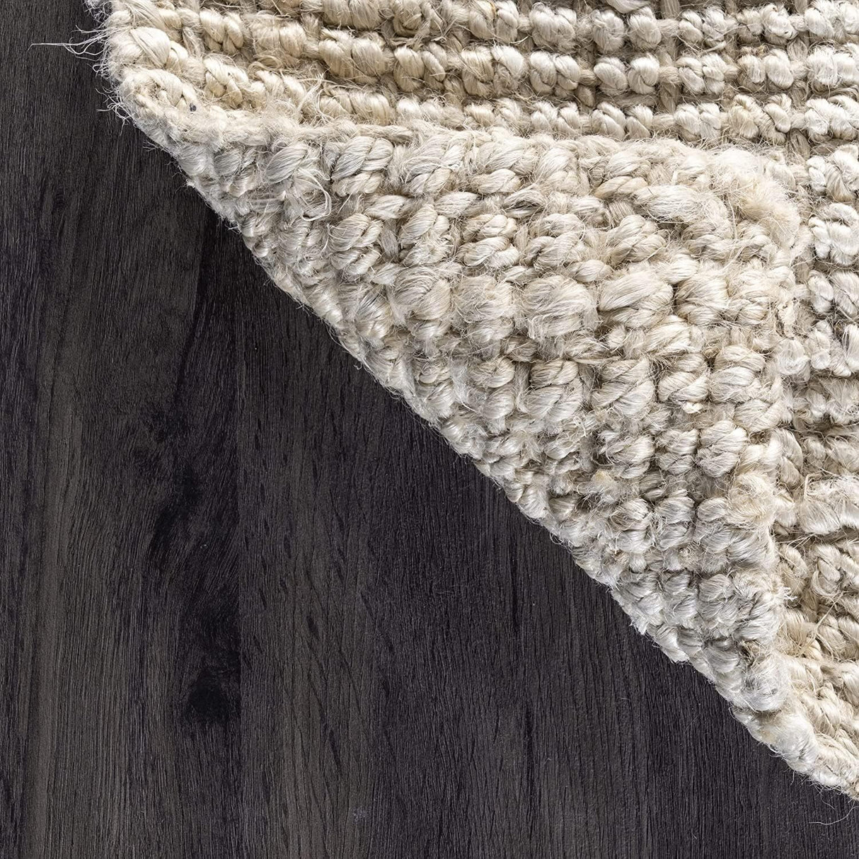 Hand Woven Ashli Handwoven Solid Jute Farmhouse, Boho Jute Carpets