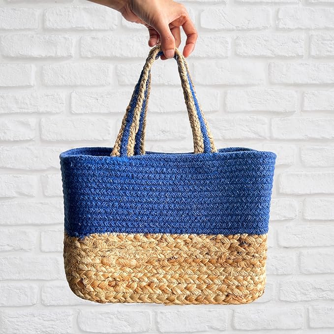 Jute Lunch Bag for Office | Picnic Basket | Tote Handbag for Lunch Box