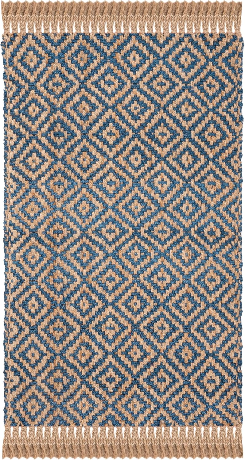 Hemp Jute Rugs, Tropical Blue Rug