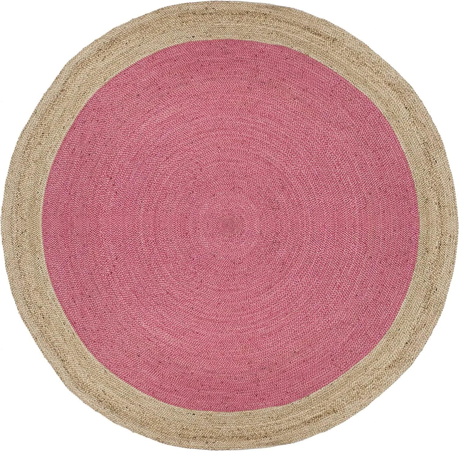 Eco-Friendly Round Braided Jute Rug – Handmade Natural Carpet for Indoor Use