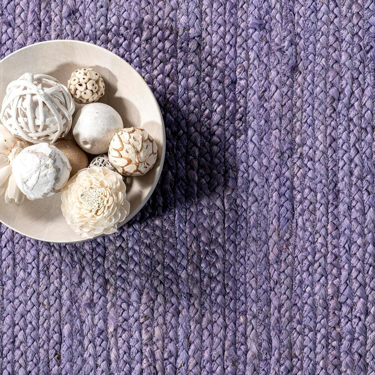 Handmade Purple Area Rug – Vibrant Living Room Rug, Hand Woven