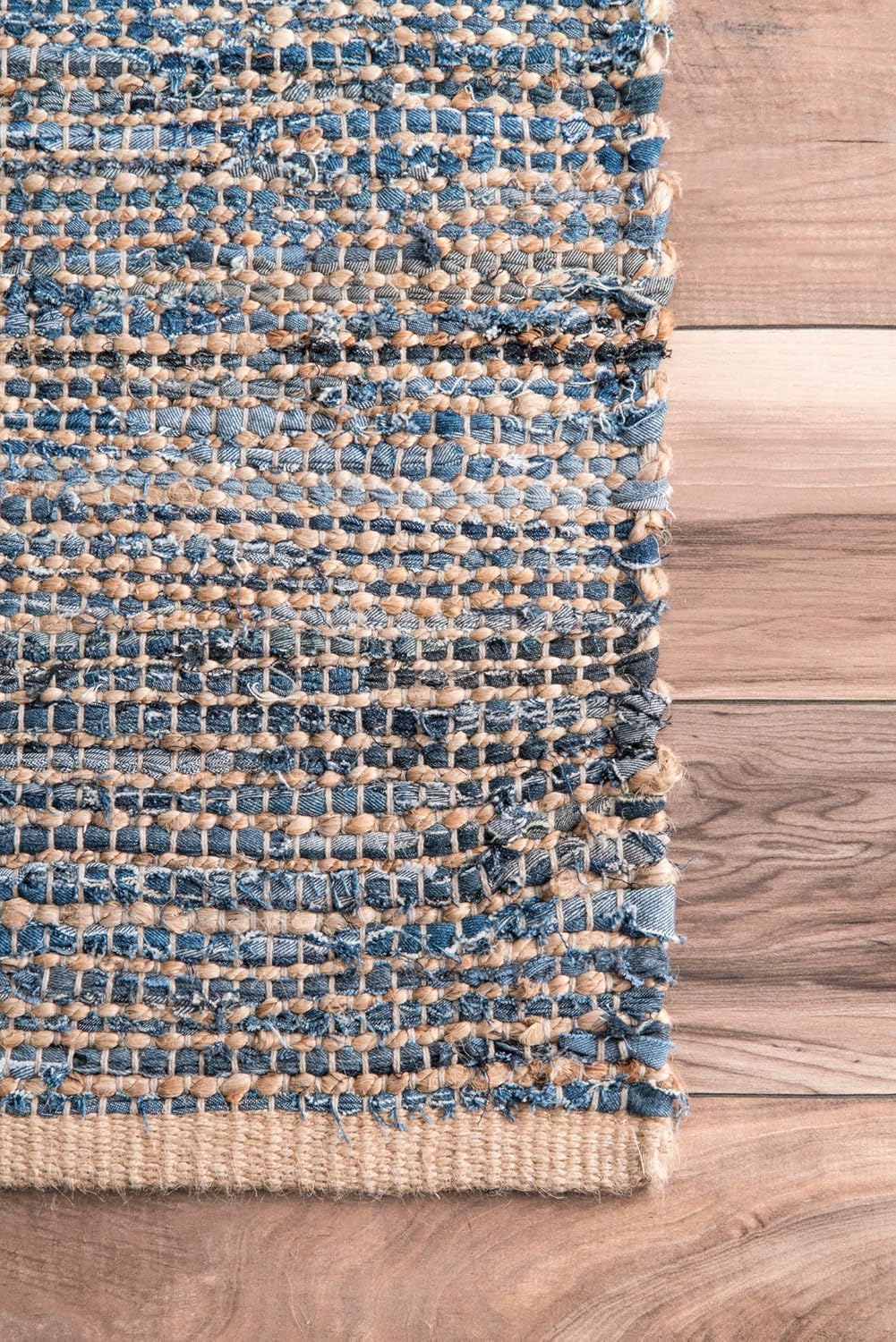 Denim And Natural Jute Rug,Blue Hemp Rugs