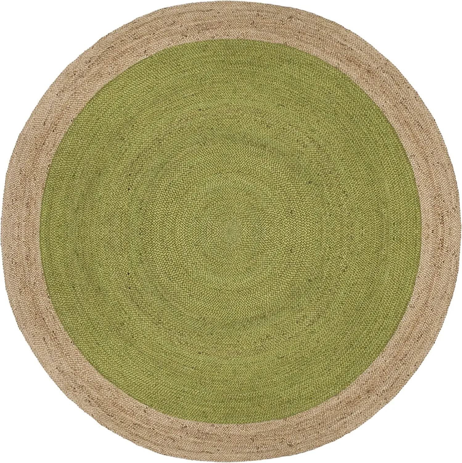 Eco-Friendly Round Braided Jute Rug – Handmade Natural Carpet for Indoor Use