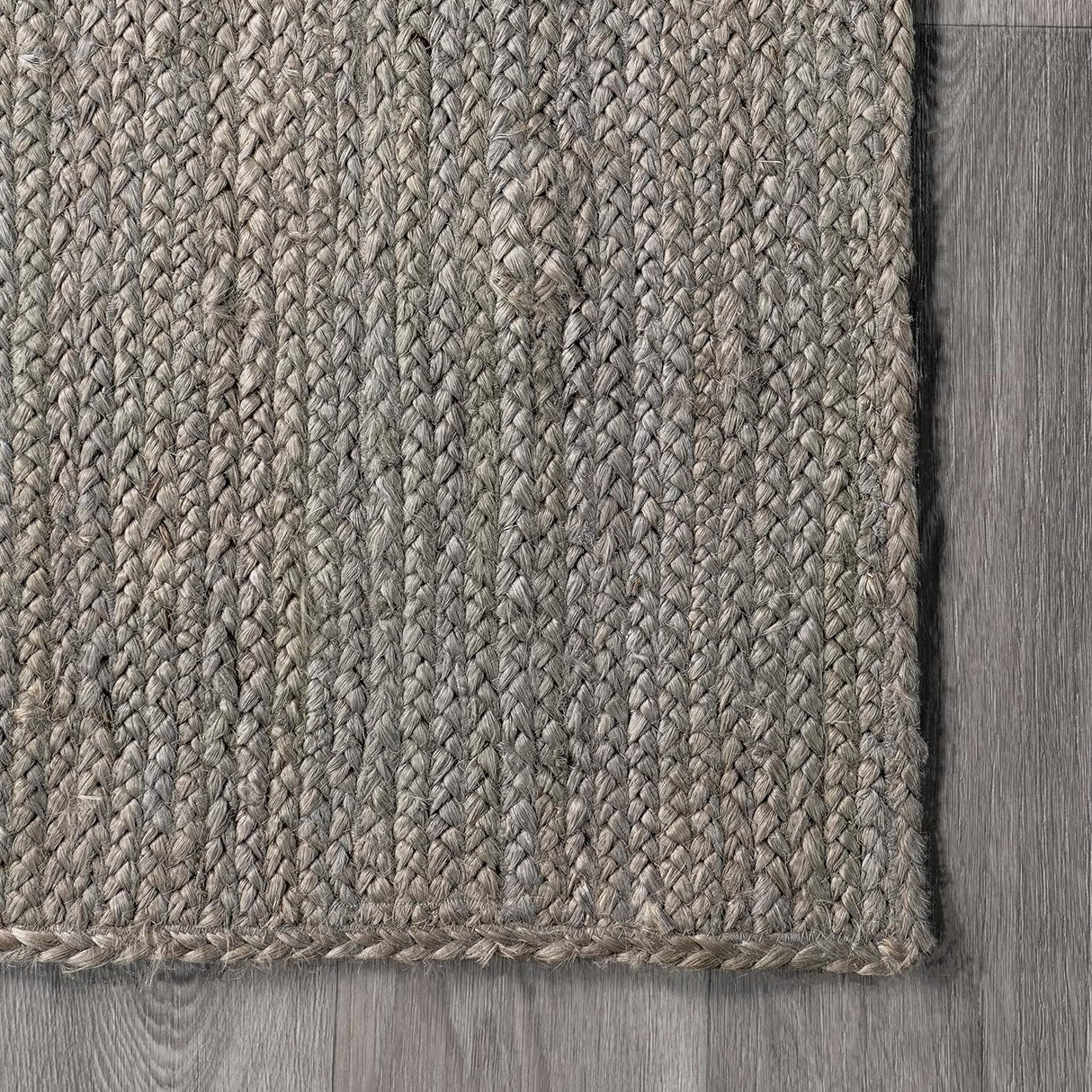 Handmade Grey Jute Rug – Hand Woven Area Carpet for Modern Homes