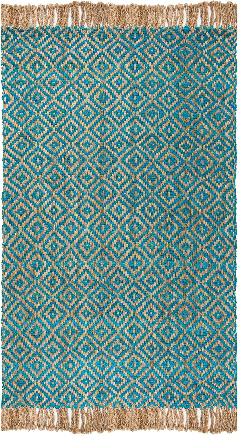 Natural Fiber Rugs, Turquoise Rug