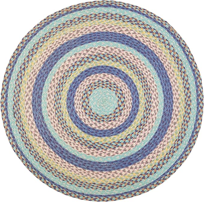 Natural Jute Round Rug, Handmade Braided Jute Area Rug