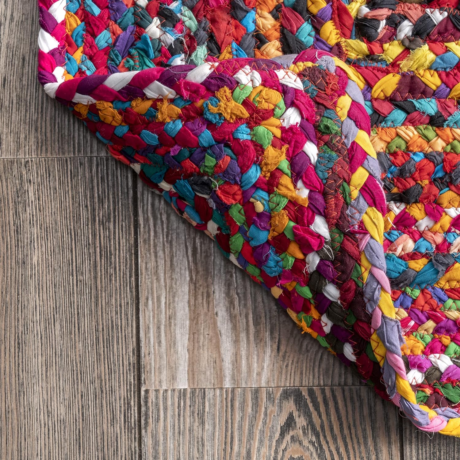 Indian Hand Woven Multi cotton Rug