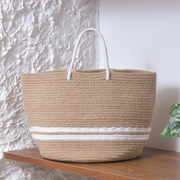 Jute Tote Bag | Natural Beige