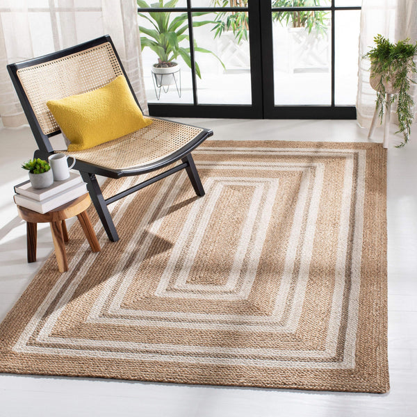 Eco-Friendly Handwoven Jute Rug – Braided Natural Carpet for Home Décor