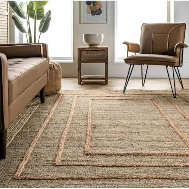 Hand Braided Jute Area Rug Hand tuft Rug For Living Room