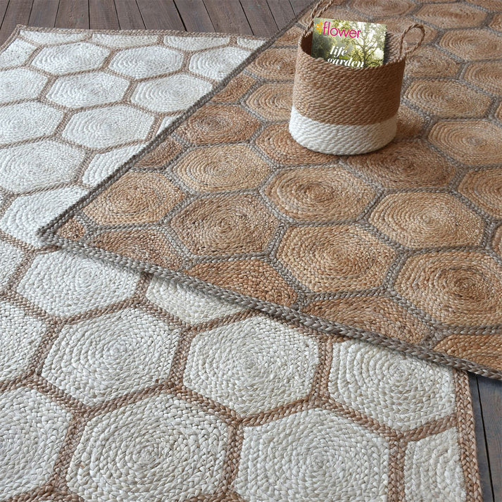 Non-Slip Braided Area Rugs – Lightweight Carpets for Bedroom & Living Room Décor