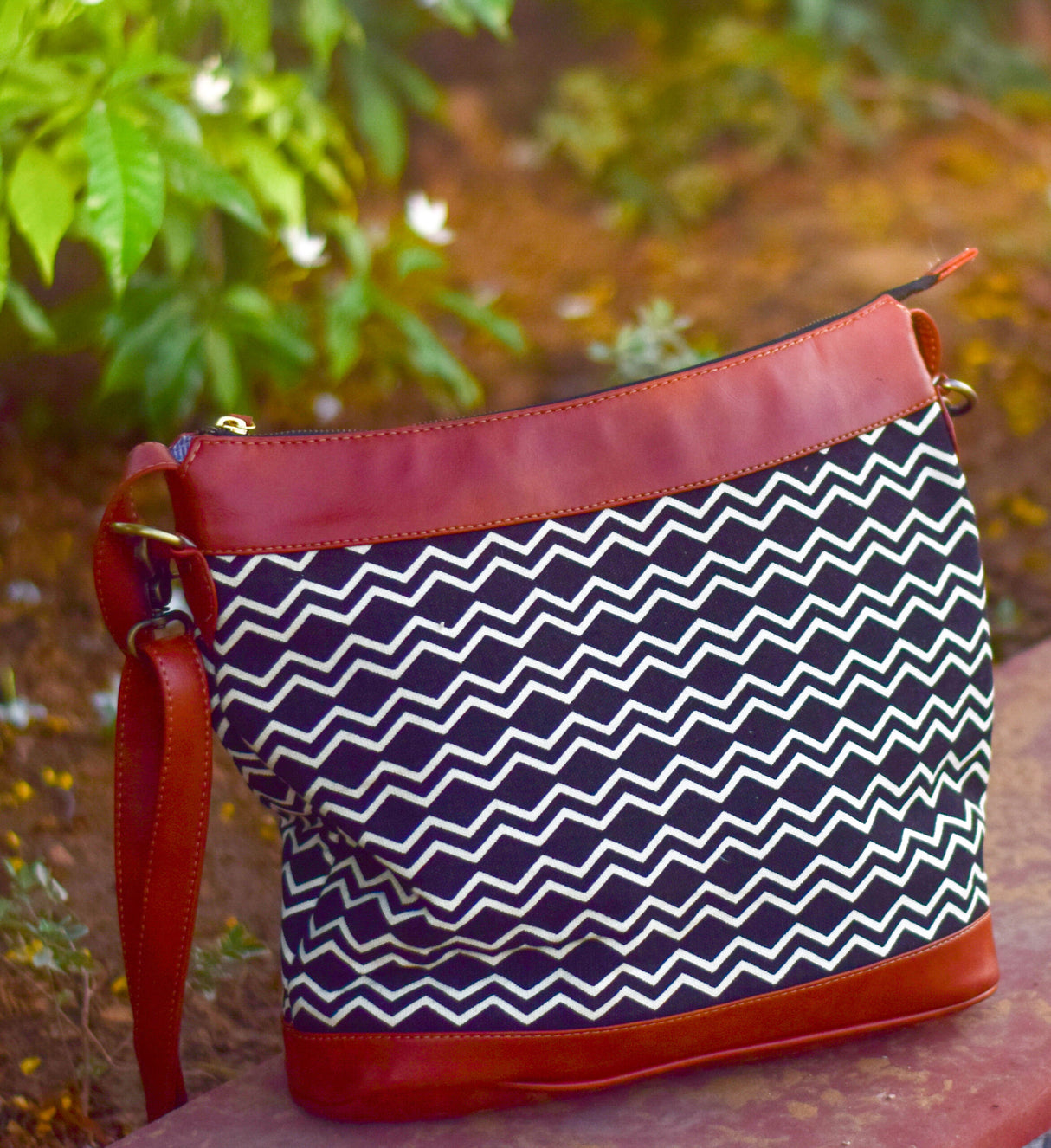 Monochromatic Majesty Hobo Bag,Bohemian Dhurrie Bags