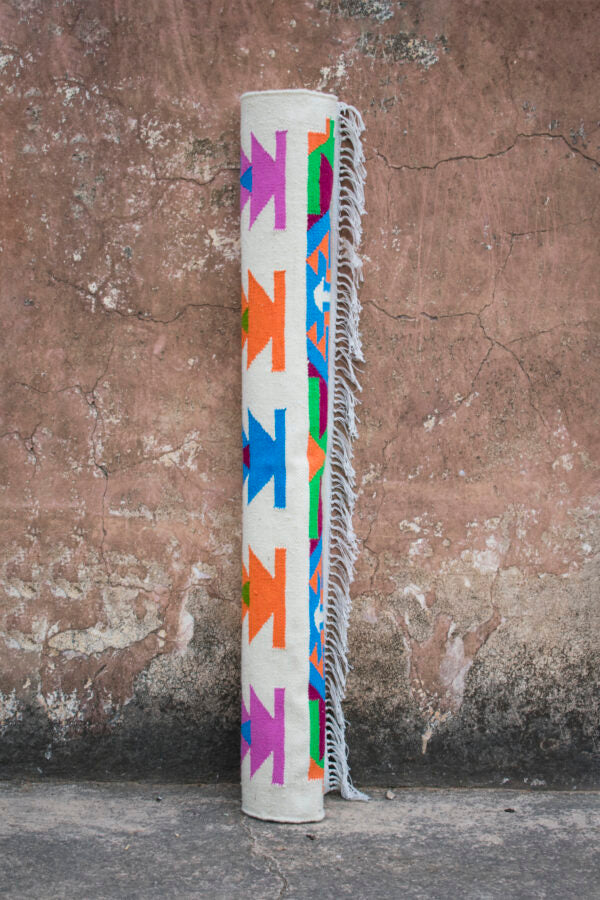 Colorful Kilim Rug Handmade, Woolen Rug