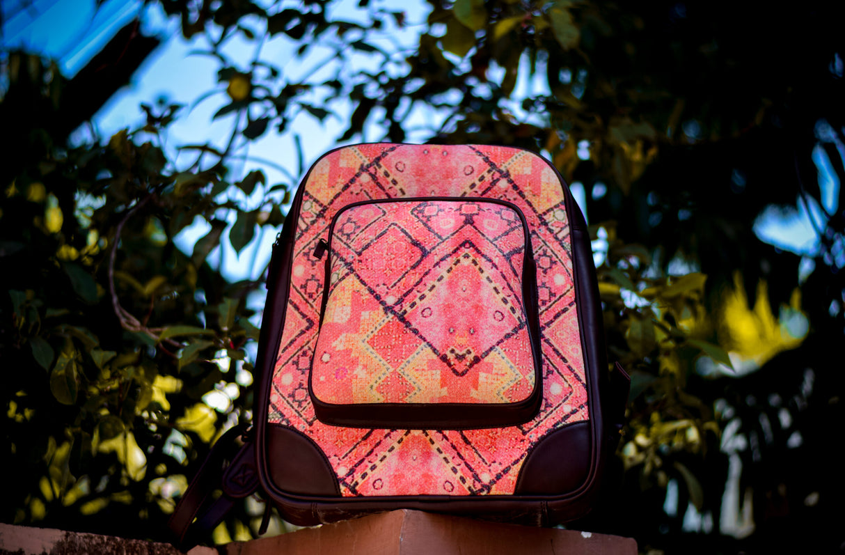The Solitary Soul Backpack,Traditional Indian Dhurrie Bags