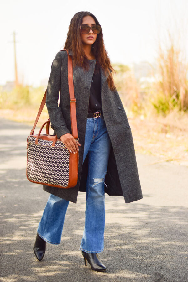 Eco-Friendly Cotton Bags,Monochromatic Majesty Hobo Bag