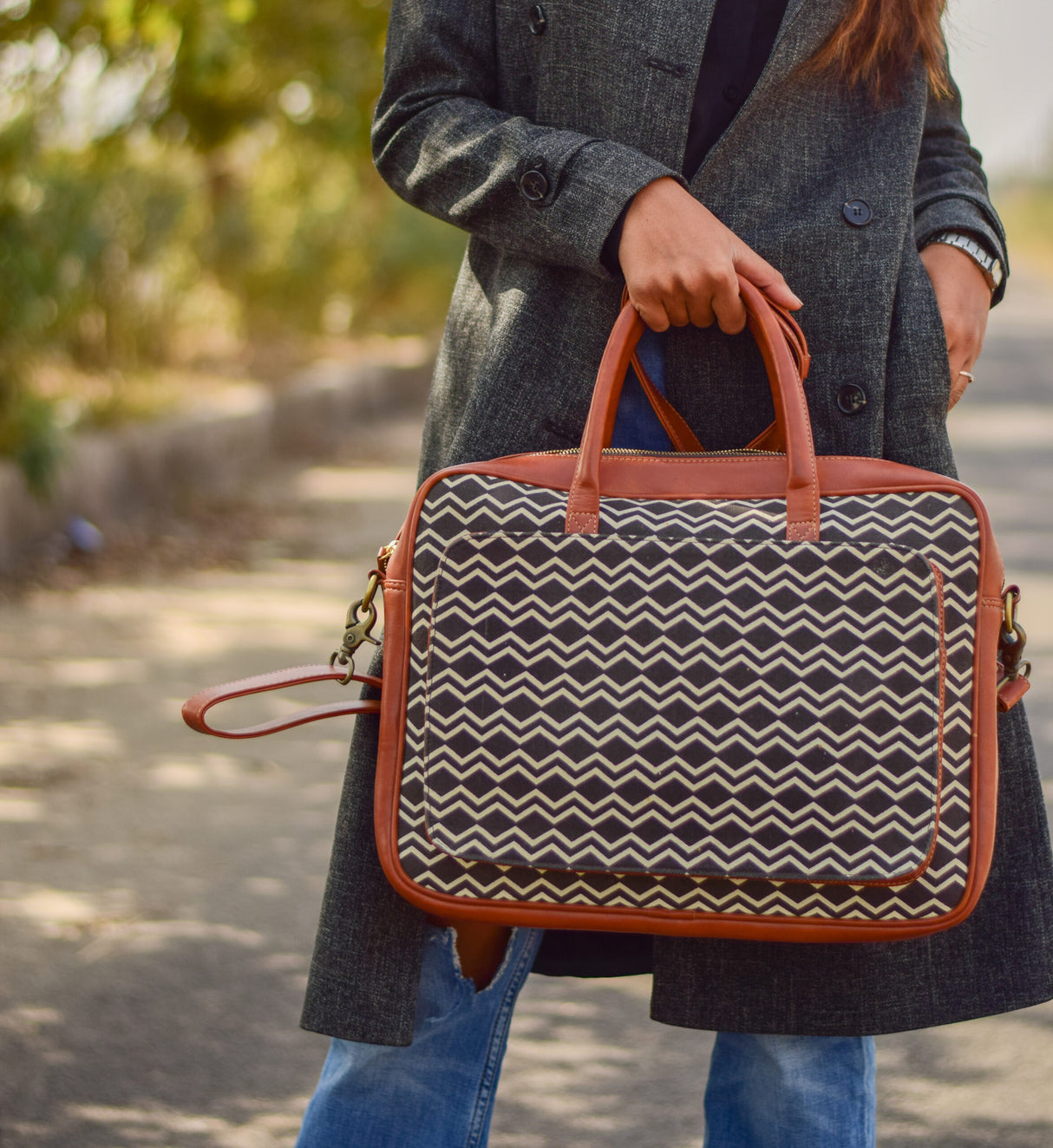 Eco-Friendly Cotton Bags,Monochromatic Majesty Hobo Bag