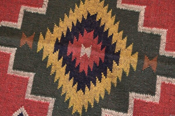 Kilim Style Rug, Wool Jute Kilim Rug