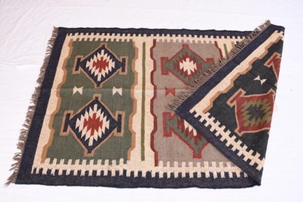 Wool Jute Kilim Style Rug Columbus Rug
