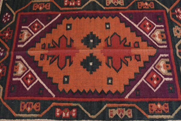 Boho Wool Jute Kilim Rug, Jute Kilim San Francisco Rug