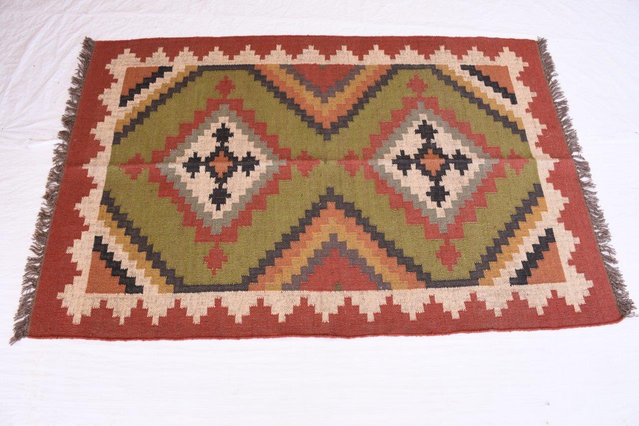 Wool Jute Kilim Flatweave Rug Fort Worth Rug