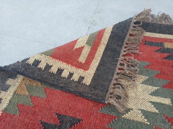 Neutral Wool Jute Kilim Rug Dallas Rug