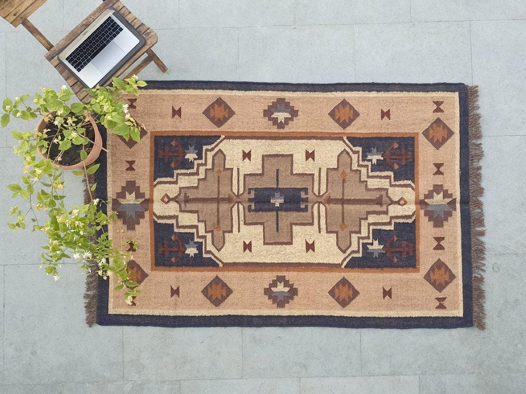 Hand Woven Kilim Rugs, Jute Kilim San Diego Rug