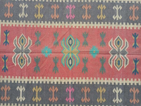Wool Jute Kilim Area Rugs