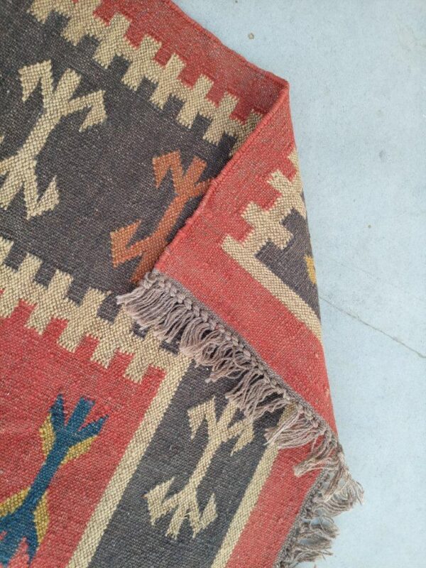 Wool Jute Kilim Area Rugs
