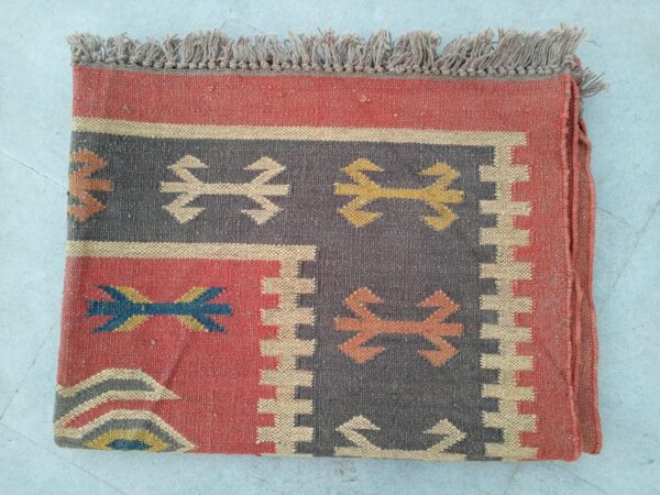 Wool Jute Kilim Area Rugs