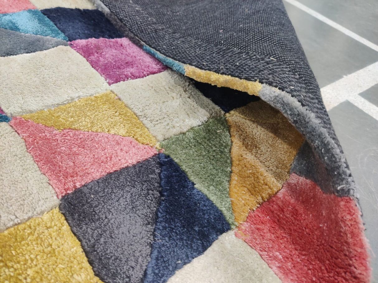 Wool Tufted Multicolor Floor Carpet