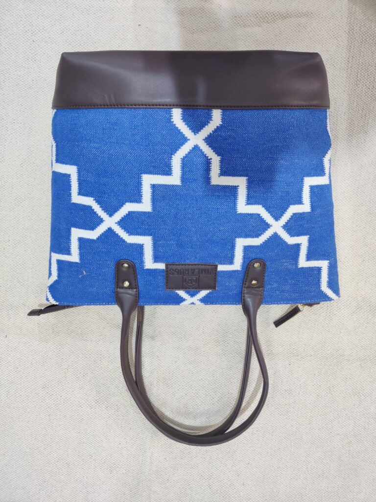 Cotton Tote Bag,Handwoven Cotton Dhurrie Bags