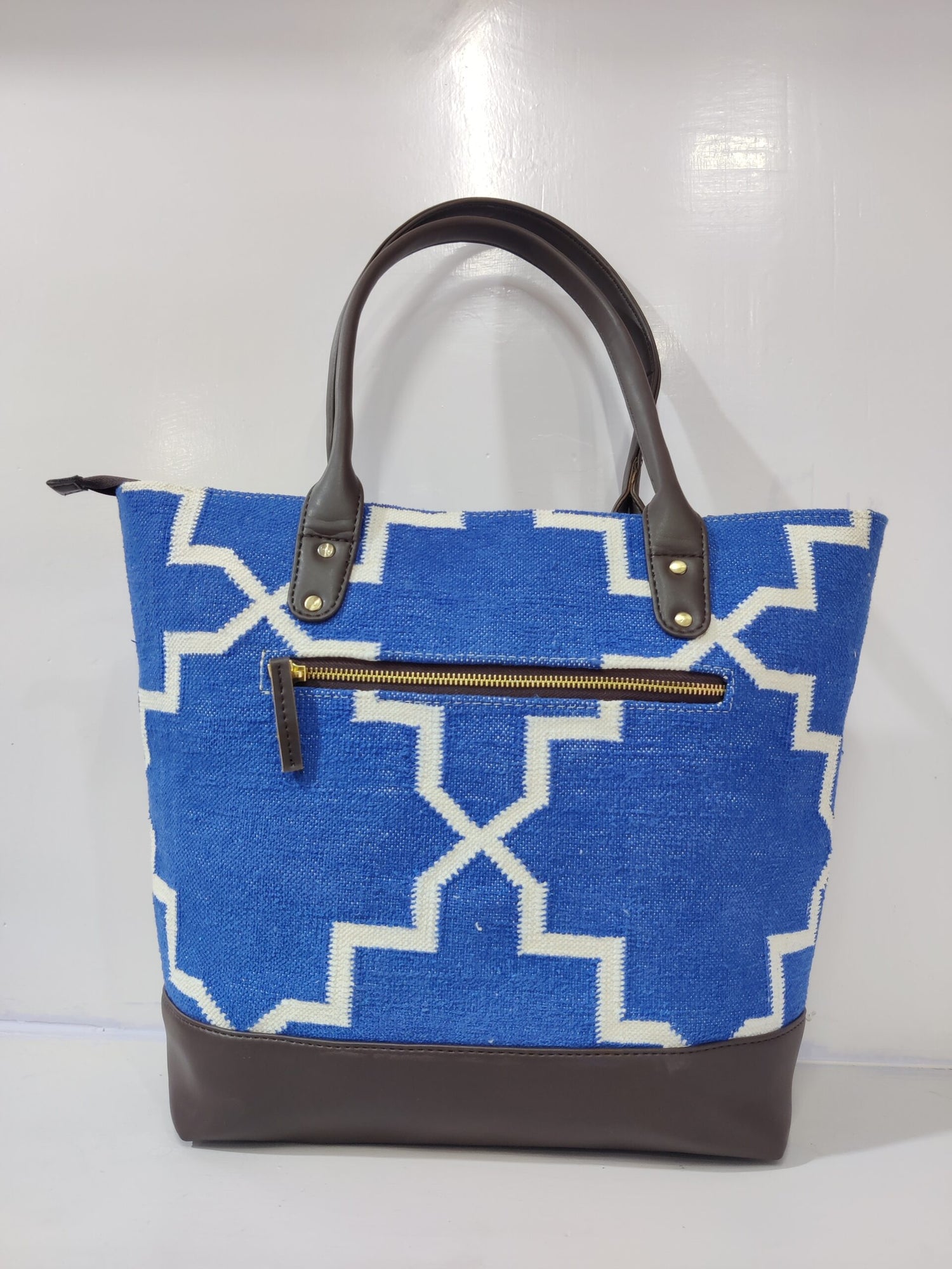 Cotton Tote Bag,Handwoven Cotton Dhurrie Bags