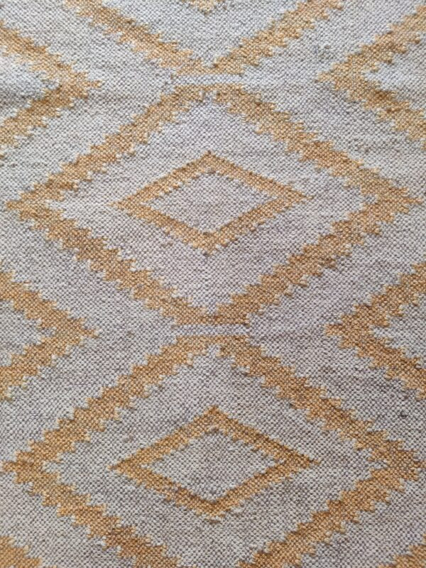 Handmade Wool Jute Rug, Home Decor Rug,Yellow