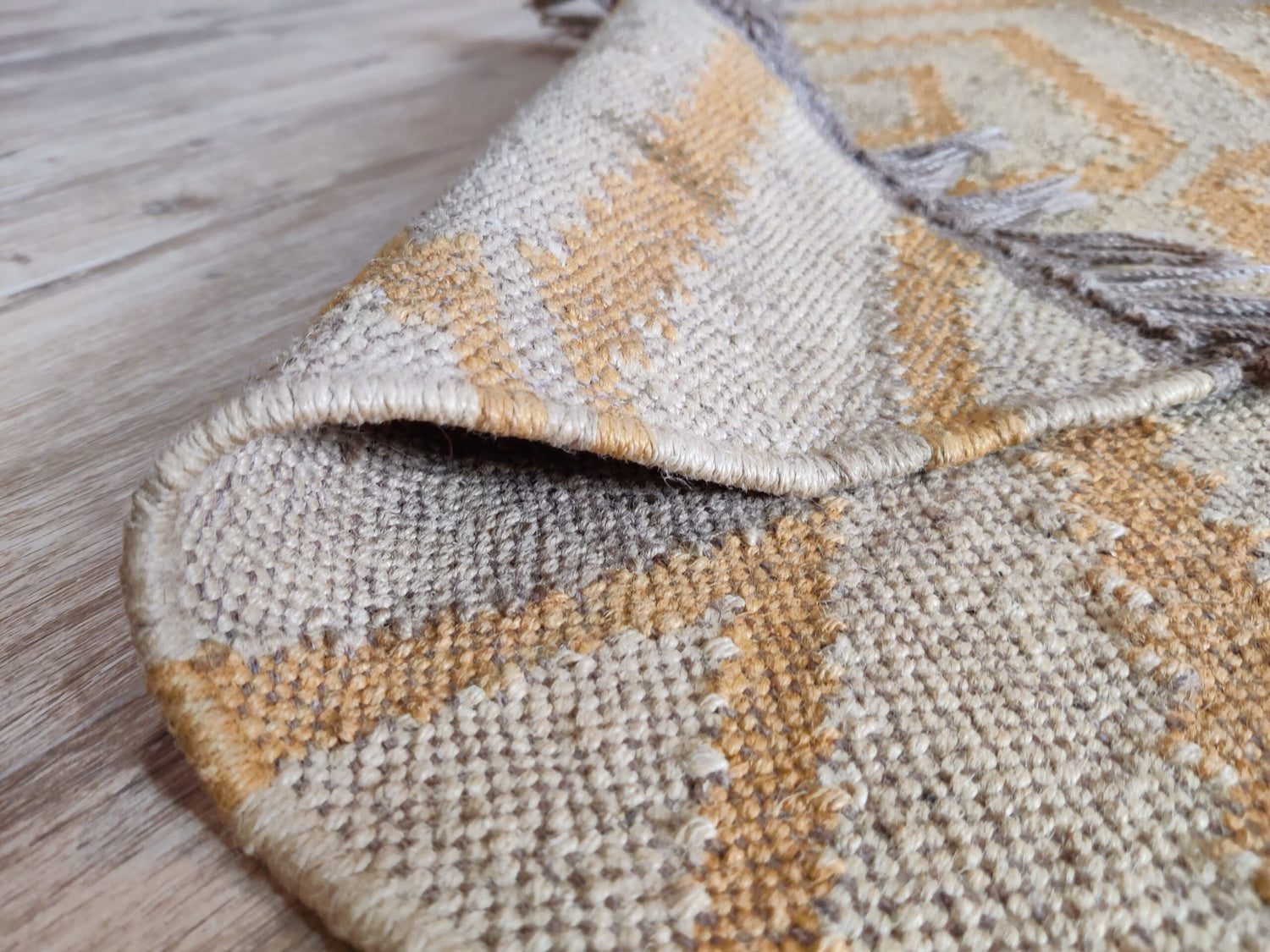 Handmade Wool Jute Rug, Home Decor Rug,Yellow