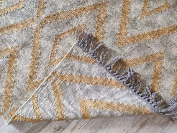 Handmade Wool Jute Rug, Home Decor Rug,Yellow