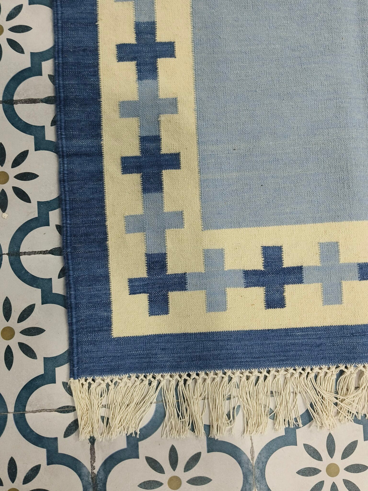 Wool Cotton Kilim Flatweave Rug, Home Decor Rug, Bedroom Rug, Custom Rug