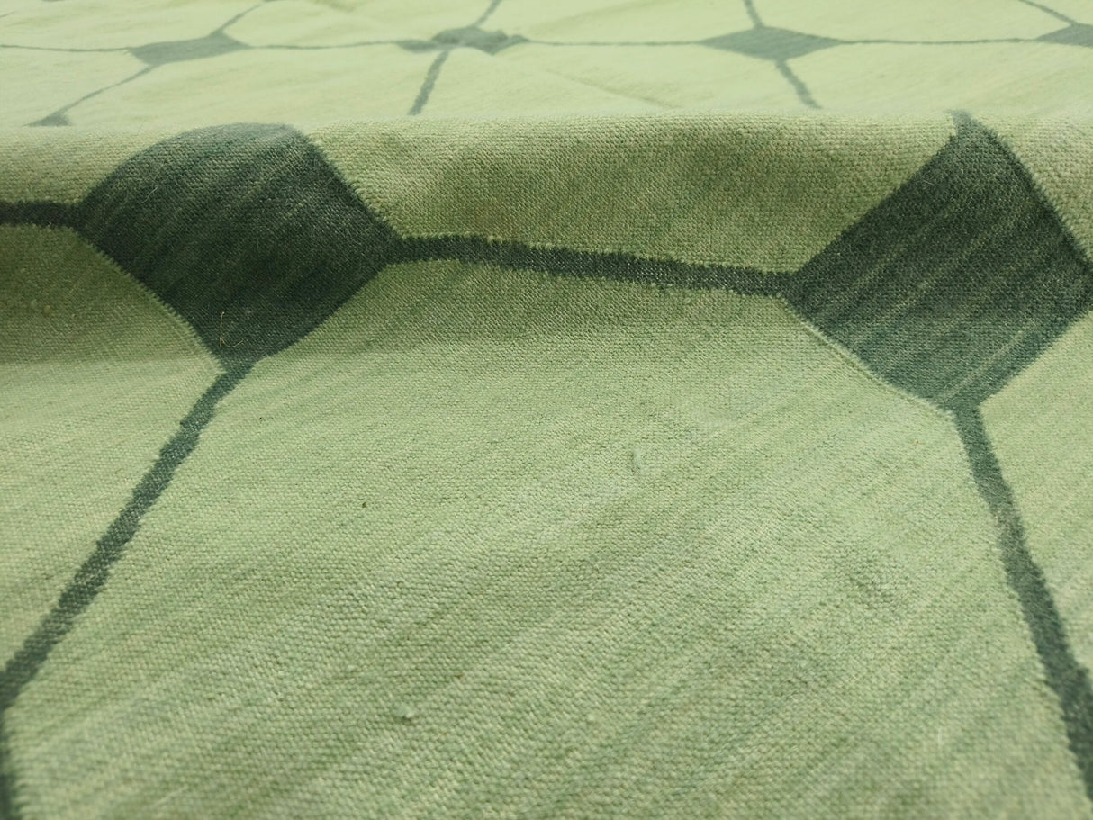 Wool Kilim Area Rugs Geometric Design, Handmade Modern Kilim Woven Rug