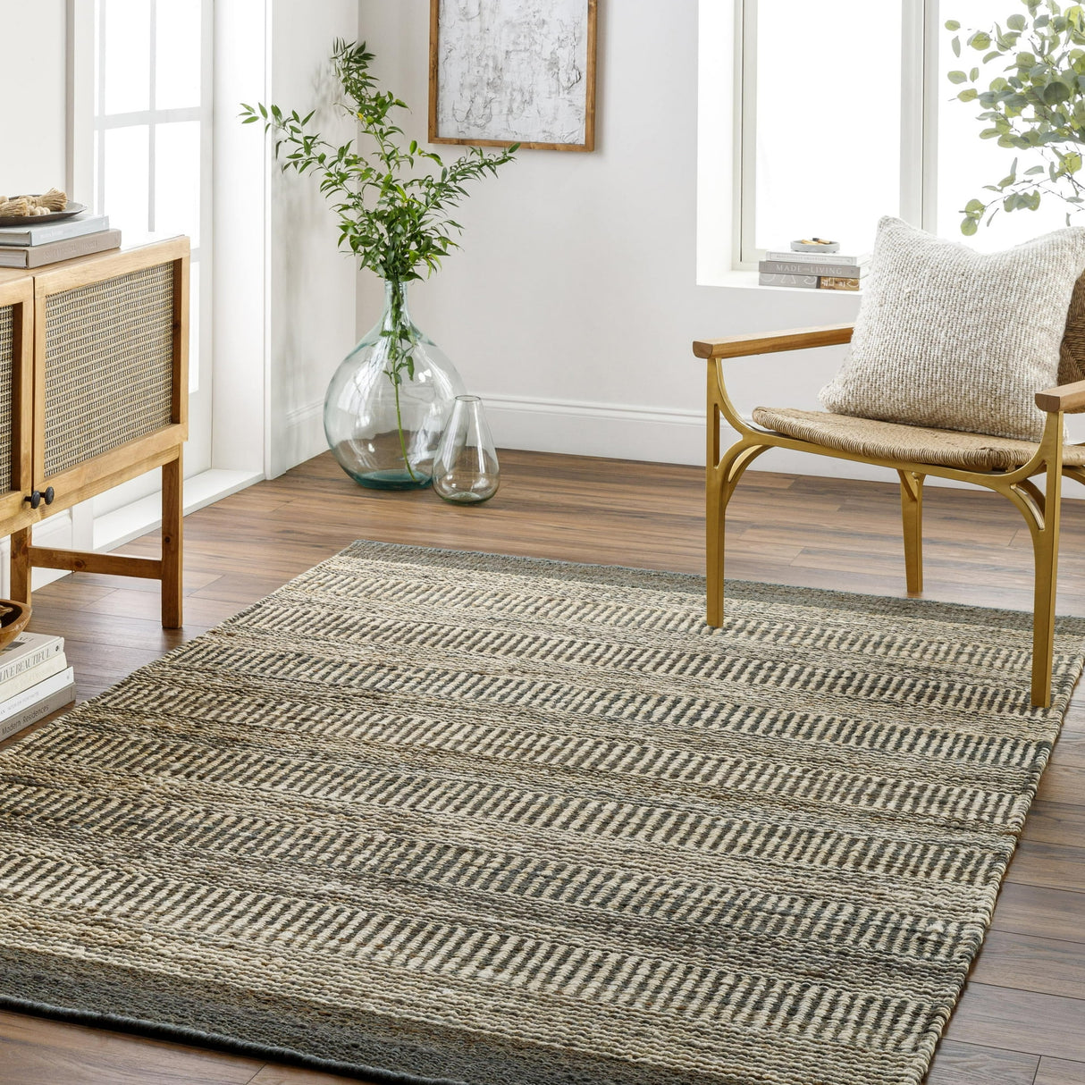 Hemp Jute Area Rugs, Eco Friendly Decor for Living Room