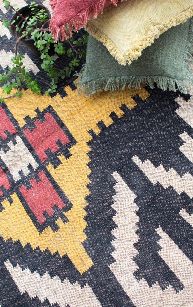 Natural Jute Kilim Dhurrie Rugs Handmade Home Decor Rug