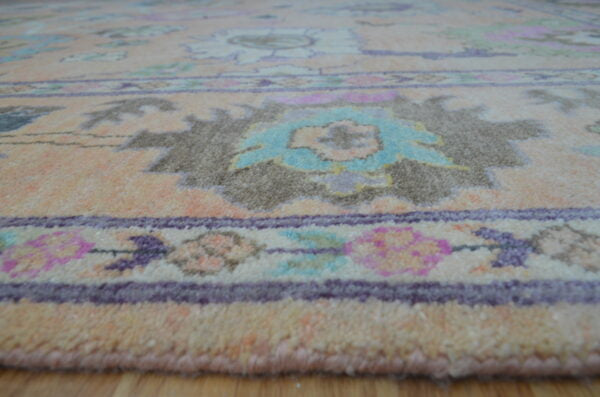 Beautiful Flowe Handmade Oushak Rug Carpet, Luxury Oushak Carpets