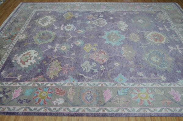 Purpal Oushak Carpet Oversized Oushak Rug, Handwoven Oushak Rugs