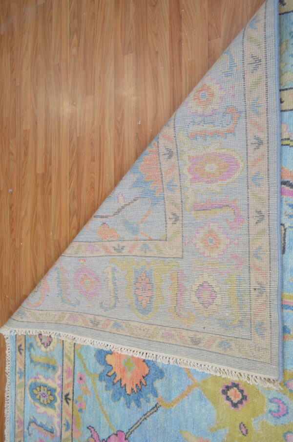 Sky Blue,Custom Oushak Rug,Handmade Oushak Carpets