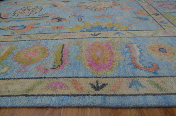 Sky Blue,Custom Oushak Rug,Handmade Oushak Carpets